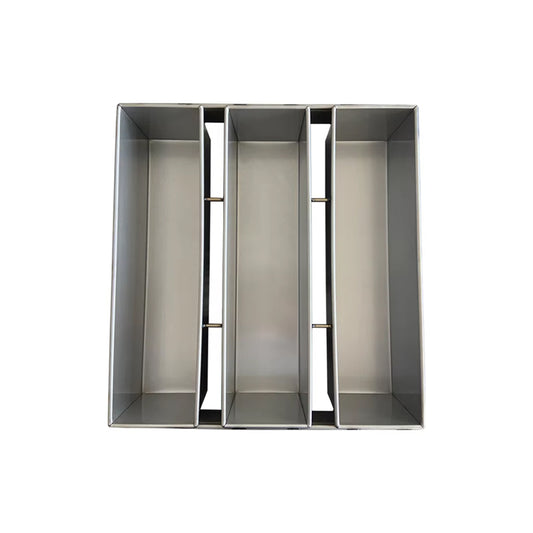 3 Straps 425x432x120mm Custom Non-stick Aluminized Steel Bread Loaf Baking Pan