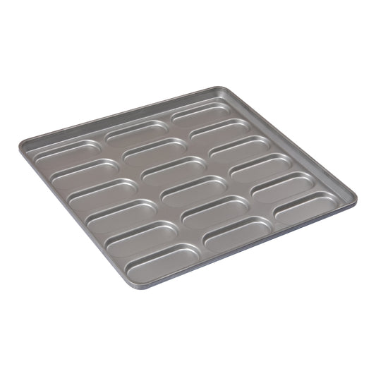 18 Cups 565x520.7x40.3mm Aluminized Steel Hot Dog Bun Pan
